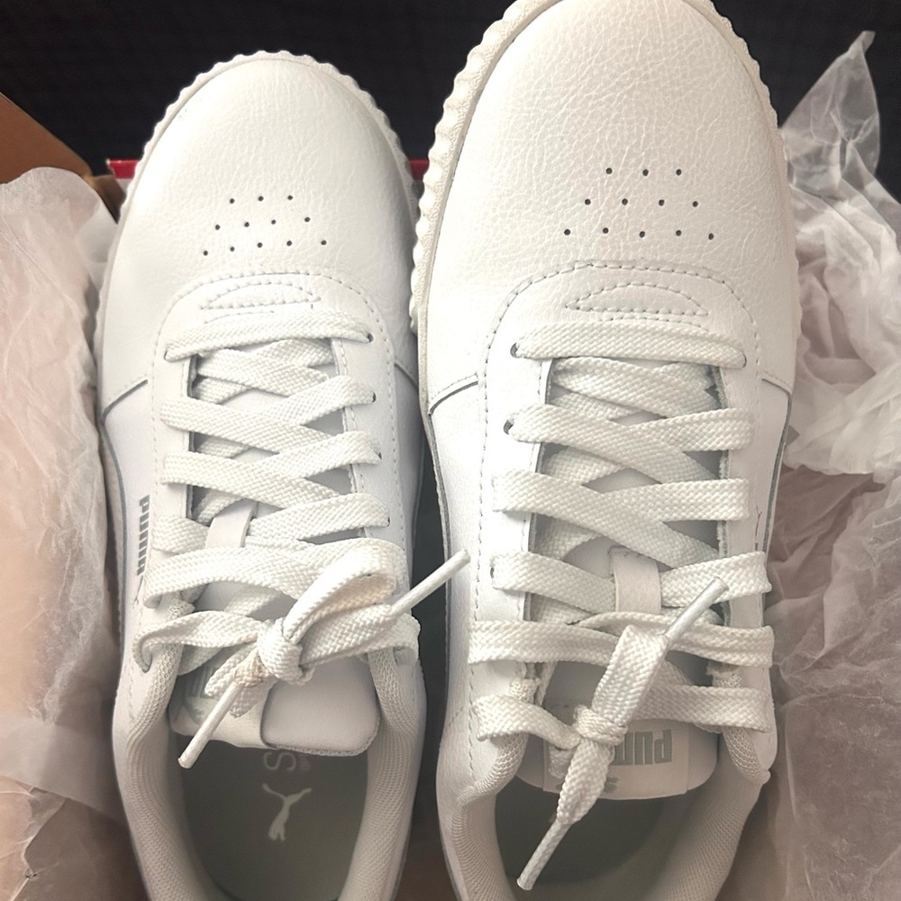 Puma White Sneakers with SoftFoam+